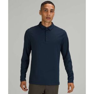 Lululemon Evolution Long Sleeve Polo Shirt Nautical Navy sz M
